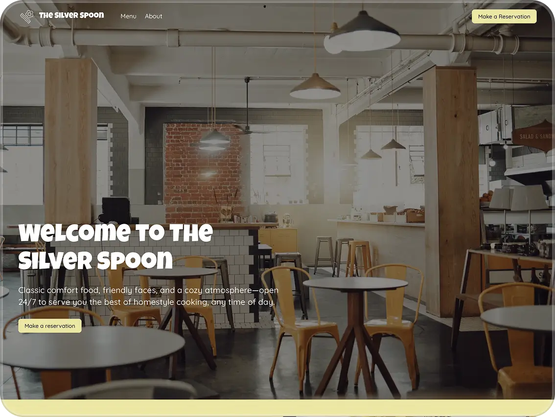 Website mock