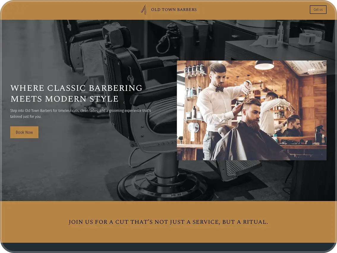 Website mock