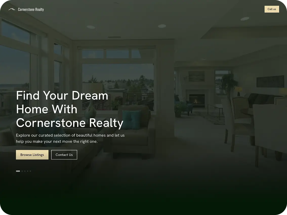 Website mock