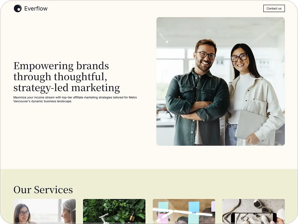 Website mock