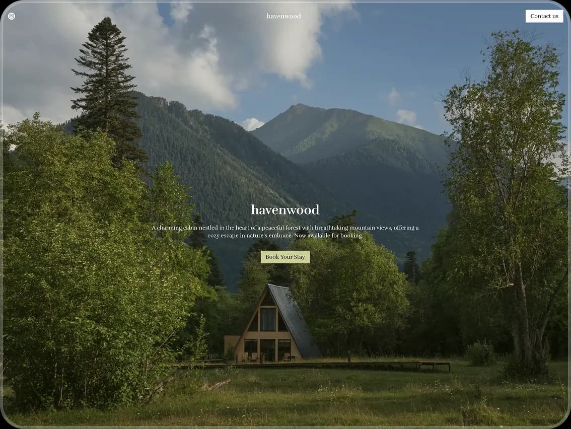 Website mock