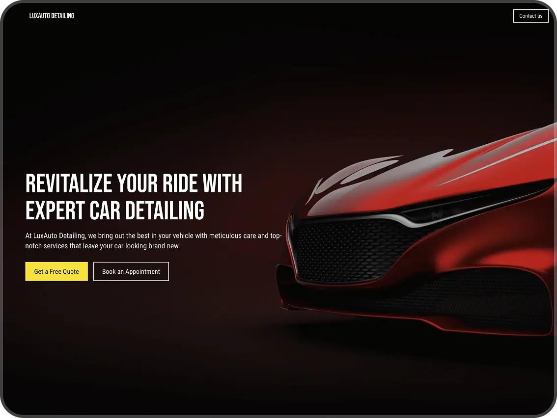 Website mock