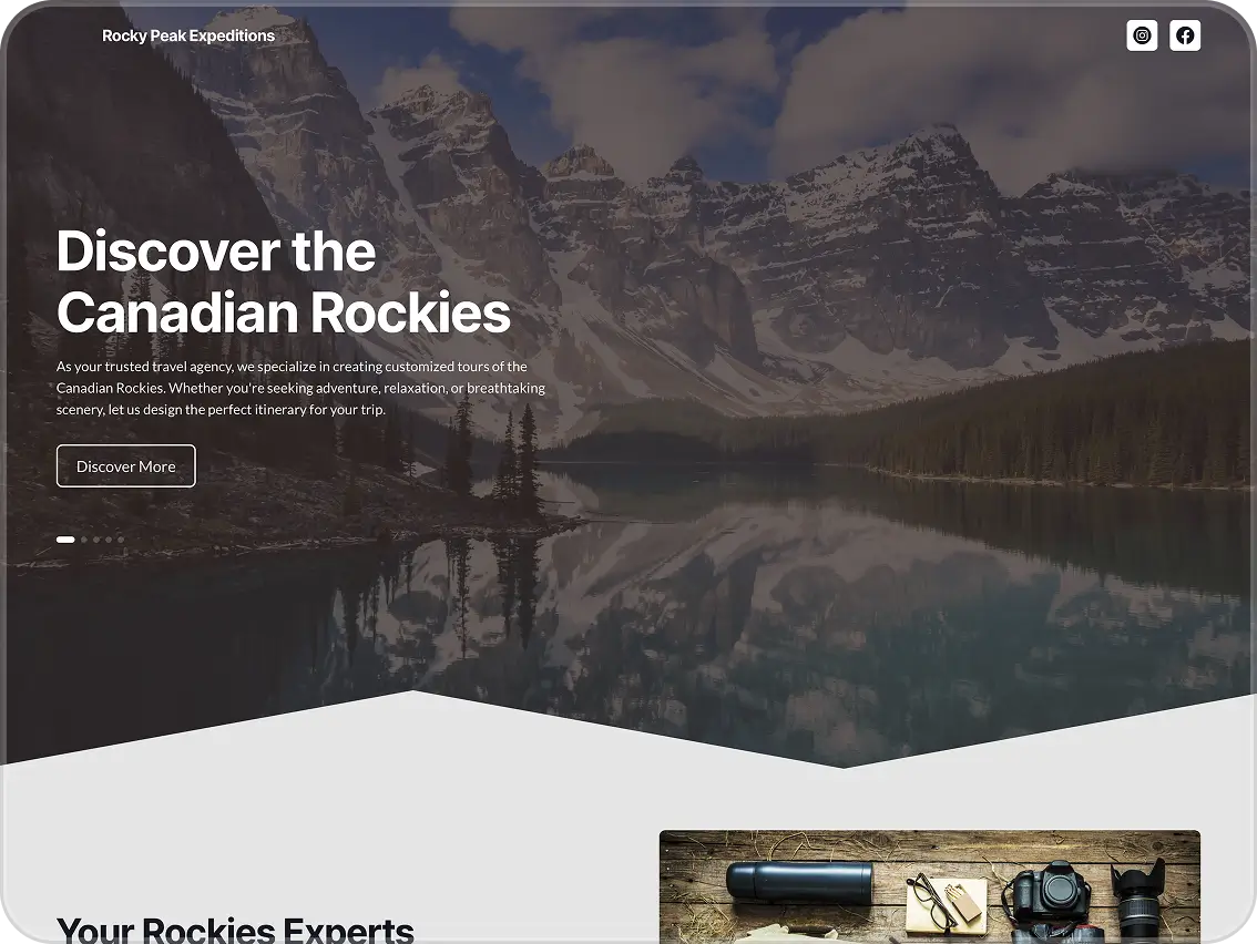 Website mock