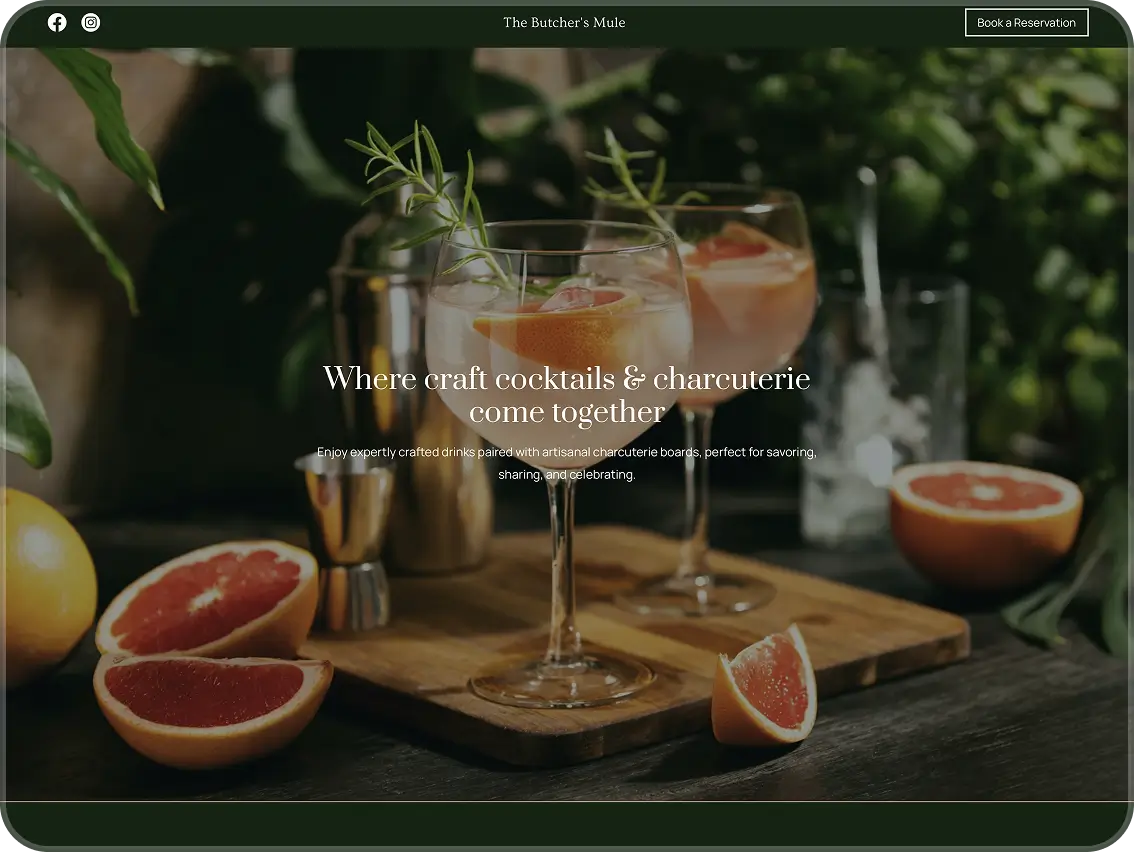 Website mock