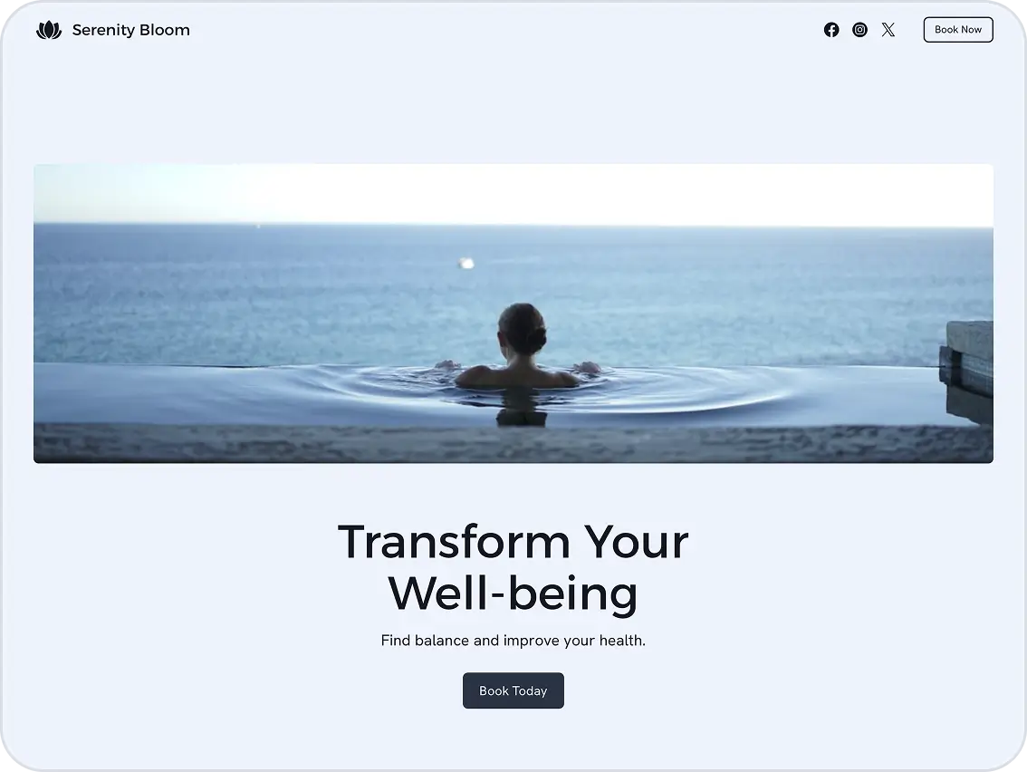 Website mock
