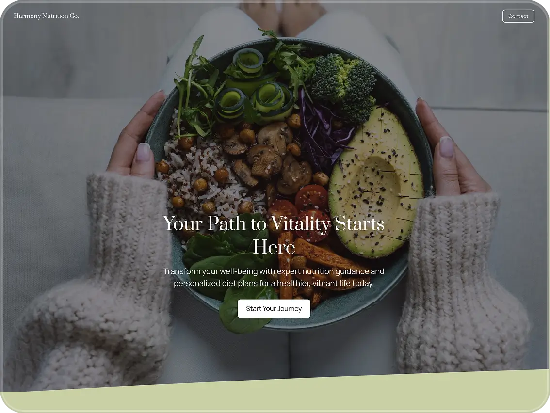 Website mock