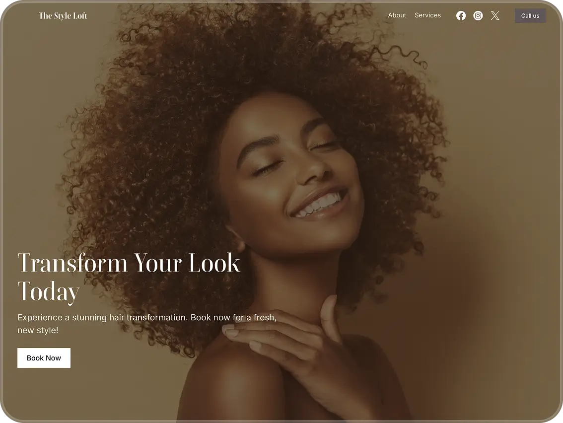Website mock