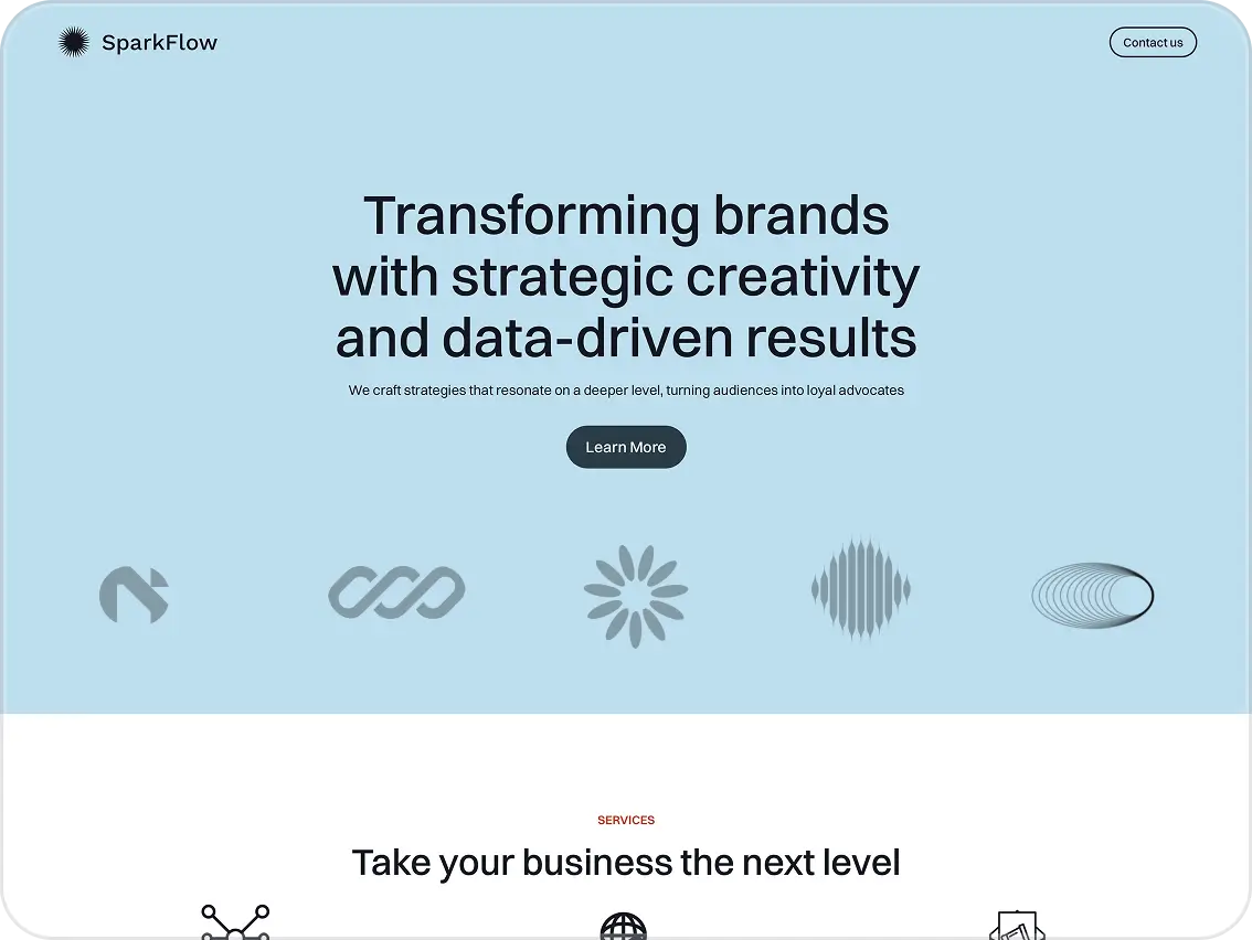 Website mock