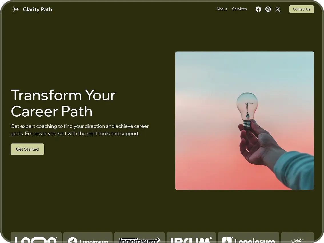 Website mock