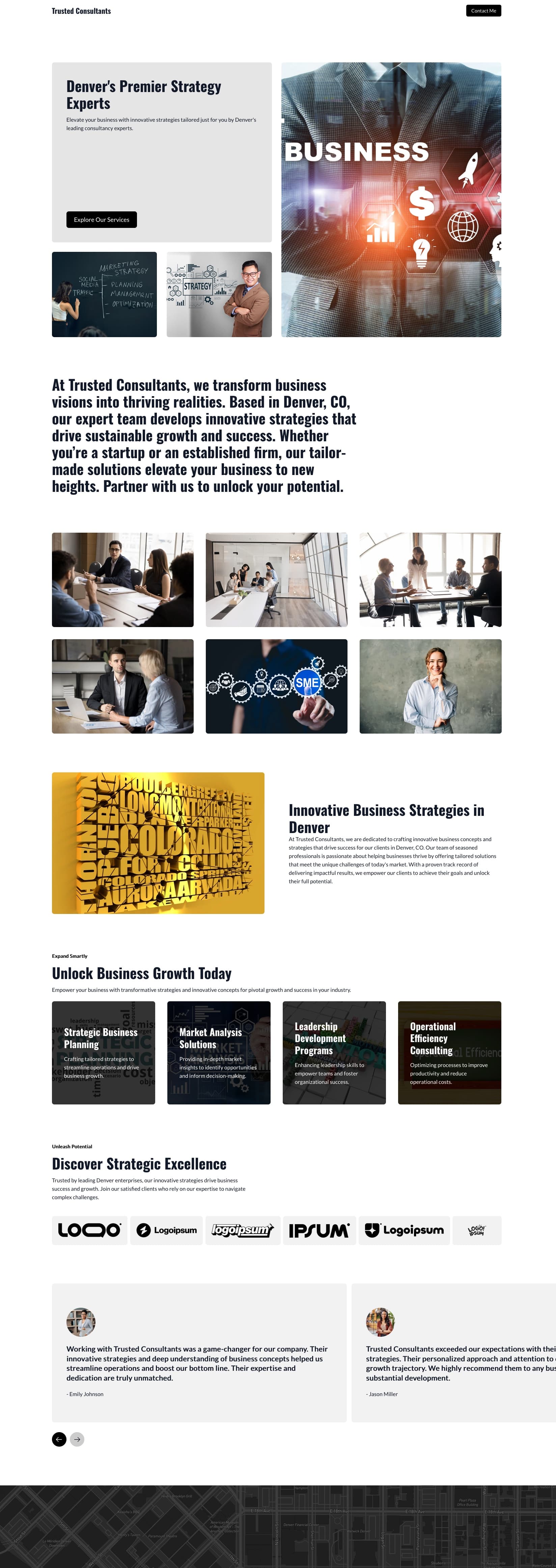 Business website template