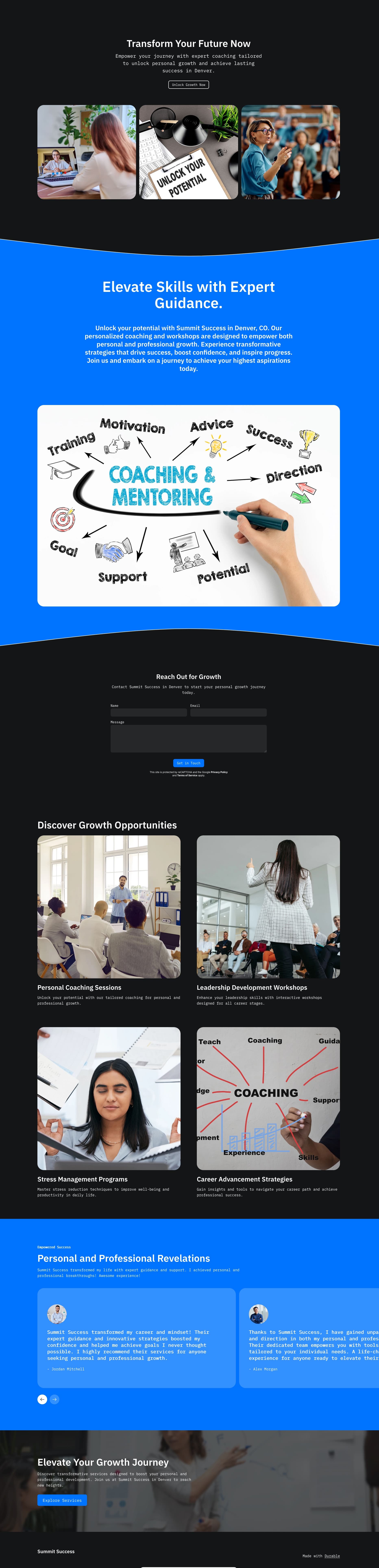 Coaching Website Template