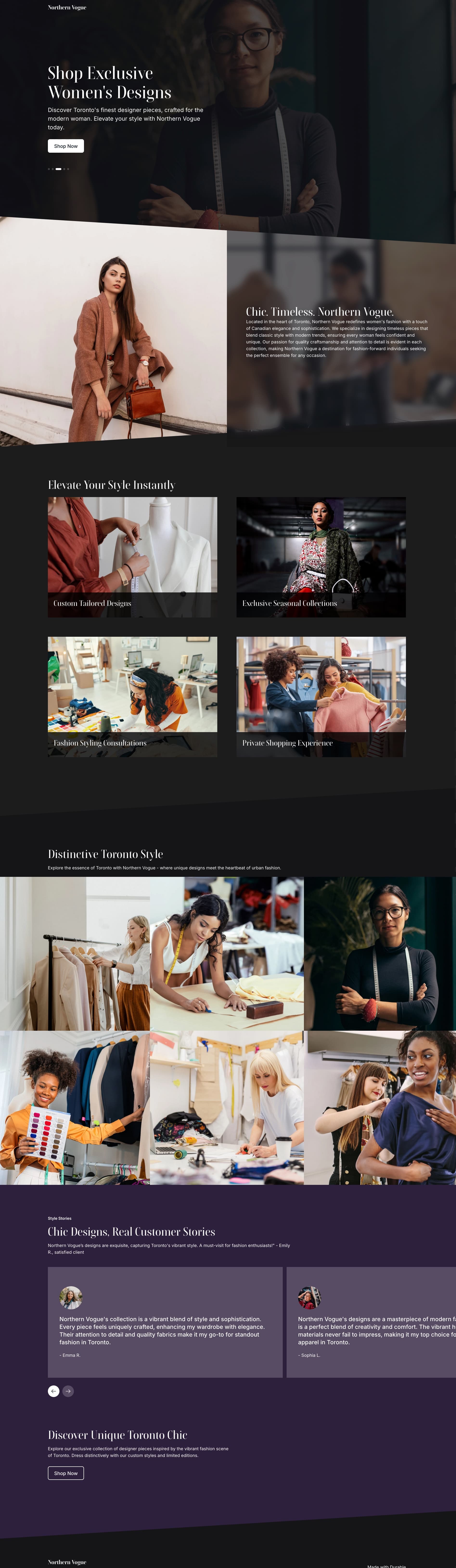 Fashion Website Template