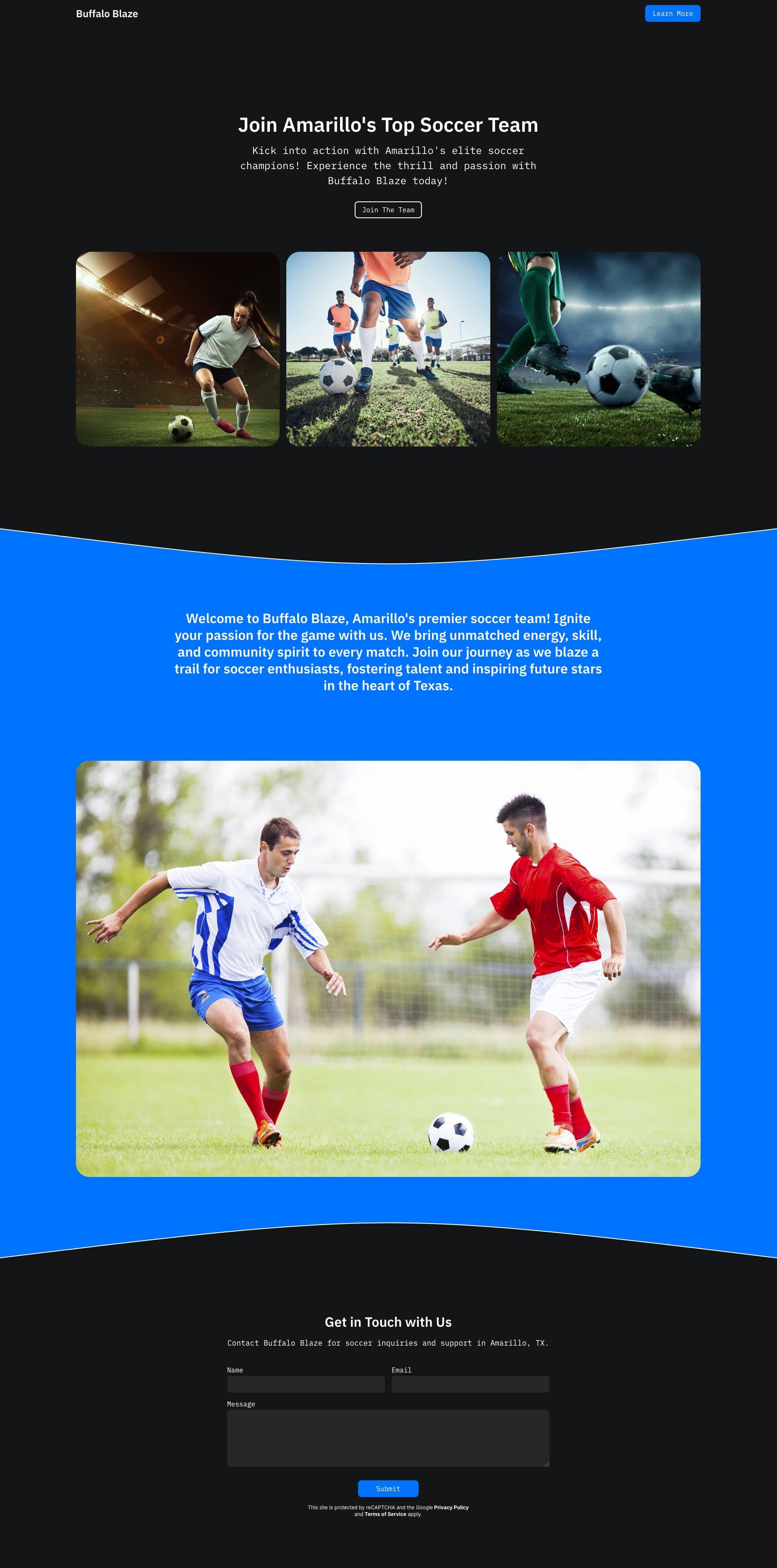 Sports Website Template